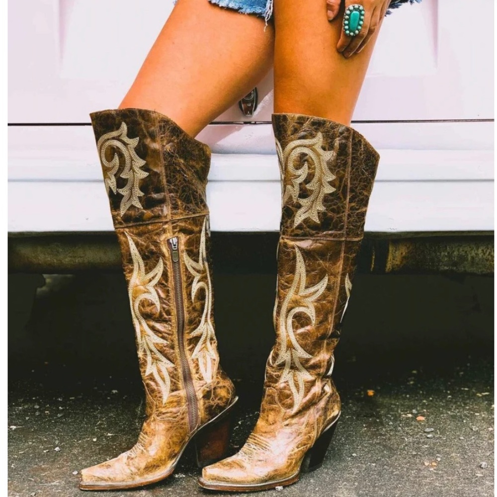 Dan Post Jilted Womens thigh boots size 6